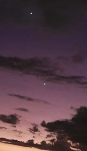 Photo of the Day: Venus Jupiter Mercury